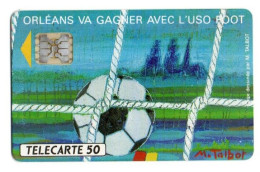 FRANCE TELECARTE D482 US ORLEANS 50U 1000 Ex Date 11/1990 Tableau De M.Talbot (football) - Phonecards: Private Use