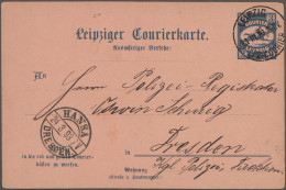 Deutsches Reich - Privatpost (Stadtpost): 1893, LEIPZIG, Auswärtiger Verkehr Des - Private & Lokale Post