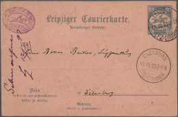 Deutsches Reich - Privatpost (Stadtpost): 1893, LEIPZIG, Auswärtiger Verkehr Des - Correos Privados & Locales