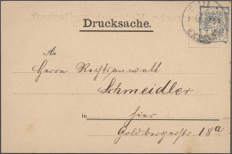 Deutsches Reich - Privatpost (Stadtpost): 1899, LIEGNITZ/Express, GA-Karte Und G - Correos Privados & Locales