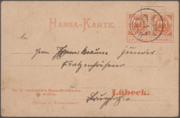 Deutsches Reich - Privatpost (Stadtpost): 1897, LÜBECK/Hansa, GA-Karte Auf Priva - Privatpost