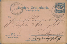 Deutsches Reich - Privatpost (Stadtpost): 1893, MEERANE, Auswärtiger Verkehr Des - Private & Local Mails