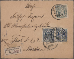 Deutsches Reich - Privatpost (Stadtpost): 1897, MÜNCHEN/Courier, Marken Münchner - Postes Privées & Locales