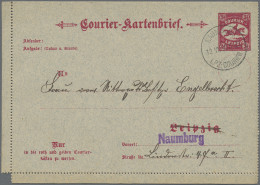 Deutsches Reich - Privatpost (Stadtpost): 1893, NAUMBURG, Auswärtiger Verkehr De - Correos Privados & Locales