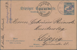 Deutsches Reich - Privatpost (Stadtpost): 1893, PEGAU, Auswärtiger Verkehr Des L - Private & Lokale Post