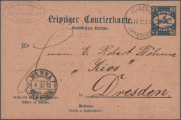 Deutsches Reich - Privatpost (Stadtpost): 1893, PLAUEN, Auswärtiger Verkehr Des - Private & Lokale Post