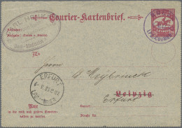 Deutsches Reich - Privatpost (Stadtpost): 1893, SULZA, Auswärtiger Verkehr Des L - Correos Privados & Locales