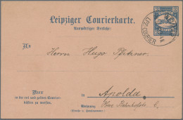 Deutsches Reich - Privatpost (Stadtpost): 1893, WEIMAR, Auswärtiger Verkehr Des - Privatpost