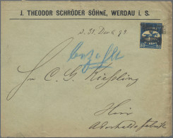 Deutsches Reich - Privatpost (Stadtpost): 1898, WERDAU, LPZ.- Courier Nachfolgea - Correos Privados & Locales