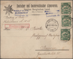 Deutsches Reich - Privatpost (Stadtpost): 1895, WUPPERTAL/BARMEN-ELBERFELD/Couri - Postes Privées & Locales