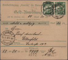 Deutsches Reich - Privatpost (Stadtpost): 1897, WUPPERTAL/BARMEN-ELBERFELD/Couri - Postes Privées & Locales