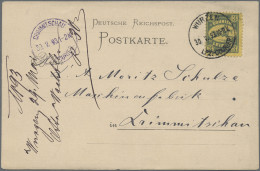 Deutsches Reich - Privatpost (Stadtpost): 1893, WURZEN, Auswärtiger Verkehr Des - Private & Local Mails