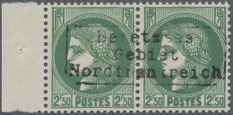 Dt. Besetzung II WK - Frankreich - Dünkirchen: 1940, Freimarkenausgabe "Ceres" 2 - Occupation 1938-45