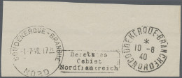 Dt. Besetzung II WK - Frankreich - Dünkirchen: 1940, Lokaler Handstempelaufdruck - Besetzungen 1938-45