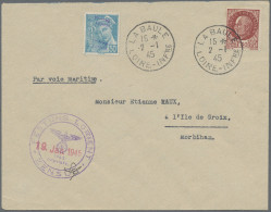 Dt. Besetzung II WK - Frankreich - Festung Lorient: 1945, Freimarkenausgabe "Mar - Ocupación 1938 – 45