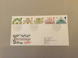 Grande-Bretagne  FDC Christmas 1980 - 1971-1980 Decimale  Uitgaven