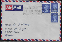 Great Britain - United Kingdom. Stamp Sc. 610 On Letter, Sent From Southgate On 3.08.1972 Sent To France - Brieven En Documenten