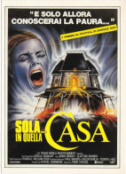 CINEMA - SOLA IN QUELLA CASA - 1988 - PICCOLA LOCANDINA CM. 14X10 - Werbetrailer