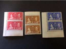 1937 CORONATION SET IN UNMOUNTED MINT PAIRS Very Fresh Condition - 1885-1964 Protectorado De Bechuanaland