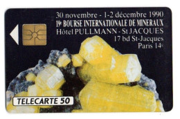 FRANCE TELECARTE D447 BOURSE De MINERAUX 50U 1000 Ex Date 11/90 - Privadas