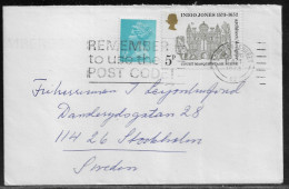 Great Britain - United Kingdom. Stamp Sc. MH22, 704 On Letter, Sent From Croydon Surrey On 11.10.1973 Sent To Sweden - Brieven En Documenten