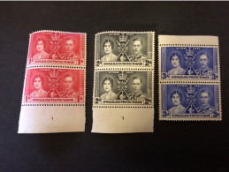 1937 CORONATION SET IN UNMOUNTED MINT PAIRS Very Fresh Condition - Somaliland (Protectorate ...-1959)