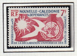 NOUVELLE-CALEDONIE - 10e Anniv. Déclaration Droits Homme - Y&T N° 290 - 1958 - MH - Nuevos