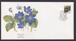 Finnland Flora Pflanze Leberblatt Schöner Künstler Brief - Ålandinseln