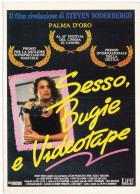 CINEMA - SESSO, BUGIE E VIDEOTAPE - 1989 - PICCOLA LOCANDINA CM. 14X10 - Publicité Cinématographique