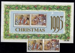 (0400-401) Sri Lanka  Christmas 1993 / Noel / Weihnachten  ** / Mnh  Michel 1040-41 + BL 54 - Sri Lanka (Ceylan) (1948-...)