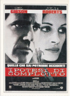 CINEMA - IPOTESI DI COMPLOTTO - 1997 - PICCOLA LOCANDINA CM. 14X10 - Publicité Cinématographique