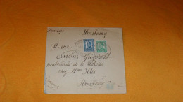 ENVELOPPE ANCIENNE DE 1937.../ BULGARIE...CACHETS NEVROKOP POUR STRASBOURG + TIMBRES X2 - Lettres & Documents