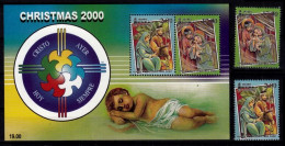 (0562-563) Sri Lanka  Culture / Religion / Christmas 2000 / Noel / Weihnachten ** / Mnh  Michel 1277-78 + BL 83 - Sri Lanka (Ceylan) (1948-...)