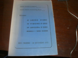 LIBRETTO MANIFESTAZIONE RIVA TRIGOSO 1973 - Other & Unclassified