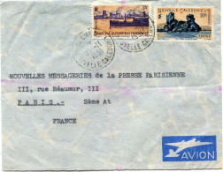 NOUVELLE-CALEDONIE LETTRE PAR AVION DEPART NOUMEA 21-11-1951 POUR LA FRANCE - Covers & Documents