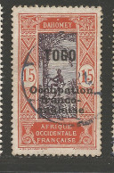 TOGO N° 89a C Fermé à Occupation OBL / Used - Used Stamps