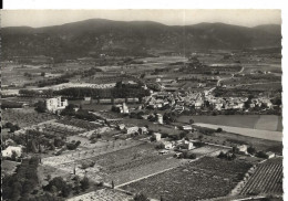 LOURMARIN (84) Vue Générale Aérienne; à Gauche, Le Château Cellard 62866, Cpsm GF - Lourmarin