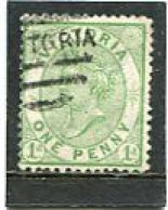 AUSTRALIA/VICTORIA - 1875   1d  GREEN  FINE  USED   SG 177 - Gebruikt