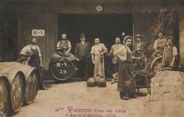 Lyon 7ème * Carte Photo 1907 * Vins En Gros Maison VIRETON 16 Rue De La Madeleine * Commerce Vin Entreprise - Lyon 7