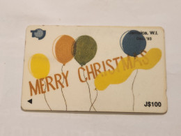 JAMAICA-(16JAMC-JAM-16C)-Merry Christmas-(15)-(16JAMC058877)-(J$100)-used Card+1card Prepiad - Giamaica