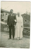 Carte Photo - Mariage De Tante Olga, L'oncle Anselme Remplace Le Père Mort à La GG - 1931 - Généalogie