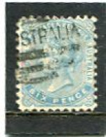 AUSTRALIA/SOUTH AUSTRALIA - 1887  6d   BLUE   PERF 10   FINE  USED  SG 185 - Usados