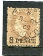 AUSTRALIA/SOUTH AUSTRALIA - 1876  8d On 9d  BROWN  FINE  USED  SG 118  CREASES - Oblitérés