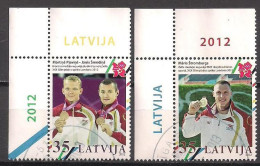 Lettland  (2012)  Mi.Nr.  851 + 852  Gest. / Used  (9hf01) - Lettonie