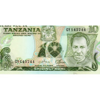 TANZANIE - PICK 6 C - 10 SHILINGI - NON DATE (1978) - Tanzania