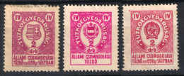 1946 1948 1956 Hungary - LIGHTER Flint Seal Stamp - Fiscal Revenue Tax Stamp - Kossuth / Kádár / Rákosi - Coat Of Arms - Fiscali