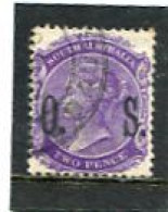 AUSTRALIA/SOUTH AUSTRALIA - 1900 SERVICE  2d.  VIOLET  FINE  USED  SG O82 - Gebruikt