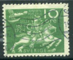 SWEDEN 1924  World Postal Union 10 öre Used  Michel 160W - Gebraucht