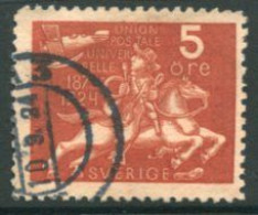 SWEDEN 1924  World Postal Union 5 öre Used  Michel 159 - Gebraucht