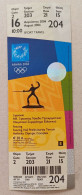 Athens 2004 Olympic Games -  Fencing Unused Ticket, Code: 204 - Uniformes Recordatorios & Misc